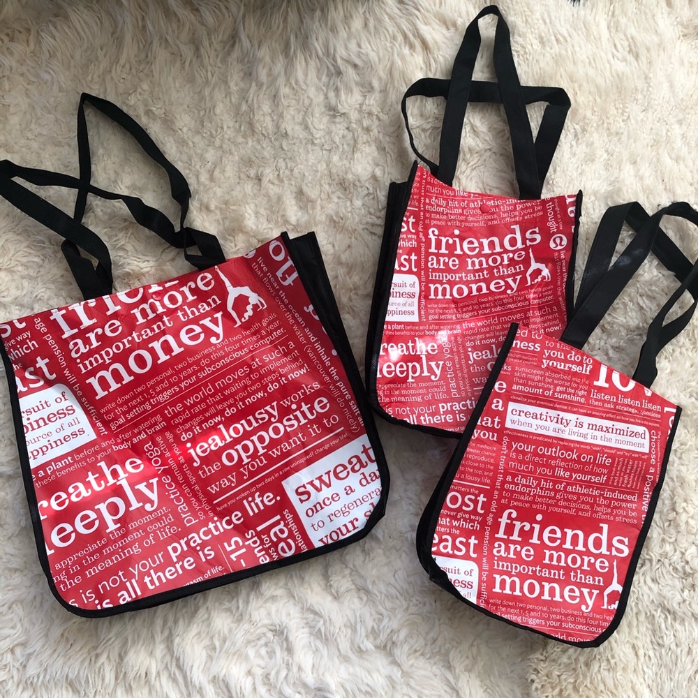 LULULEMON REUSABLE BAGS BUNDLE